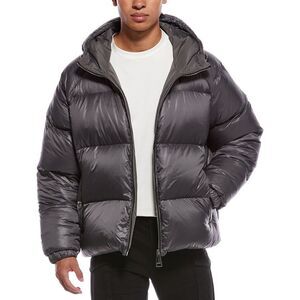 Khrisjoy Mens  Puffer Bomber Jacket, Gray